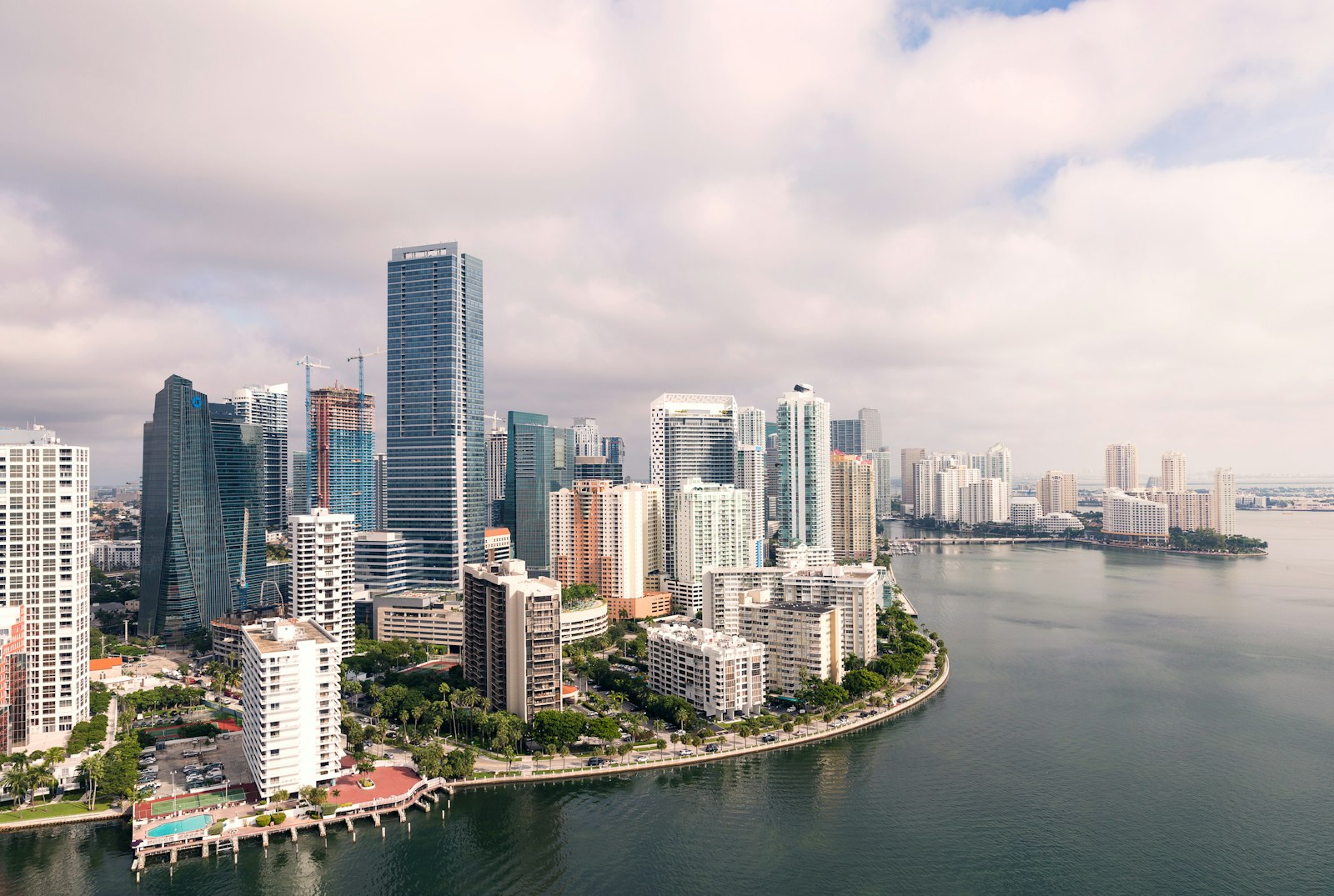 Aerial view of Miami's Brickell skyline